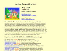 Tablet Screenshot of actionproperties.com
